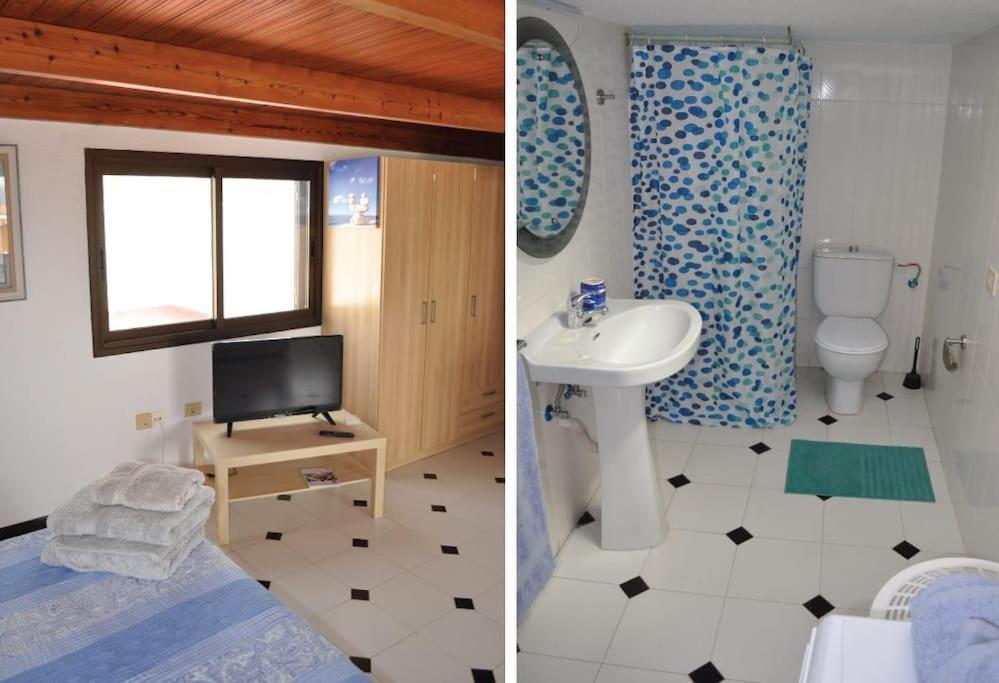 Los Cisnes Encantadora Casa Con Jardin Y Estudio Vista Al Mar El Médano Esterno foto